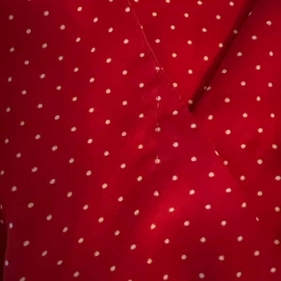 Bebe classy top Red and White Polka Dot Top - Picture 4 of 7